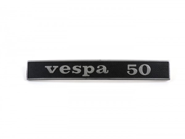 Badge Frame Rear Oem Quality Vespa 50 (rectangle)  Vespa 50 Special (since 1972)