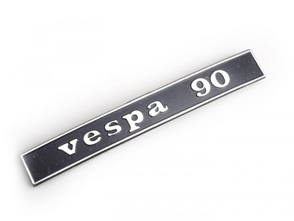 Badge Frame Rear Oem Quality Vespa 90 (rectangle)  Vespa 90 (since 1963)