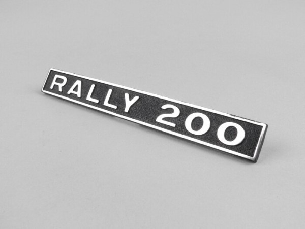 Badge Frame Rear Oem Quality Vespa Rally200 (rectangle)  Vespa Rally200  1° Serie (vse1t >10823)