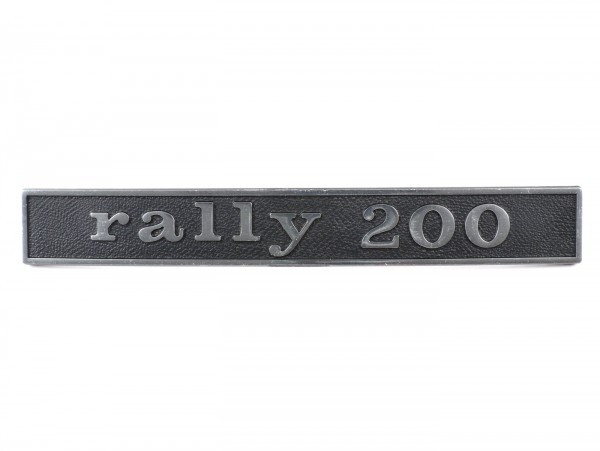 Badge Frame Rear Oem Quality Vespa Rally200 (rectangle)  Vespa Rally200 (since 1976)