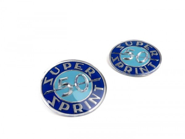 Badge Set Tool Box Oem Quality Vespa Super Sprint 50  Vespa Ss50 (since 1967)