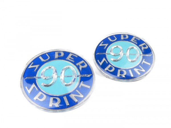 Badge Set Tool Box Oem Quality Vespa Super Sprint 90  Vespa Ss90 (since 1967)