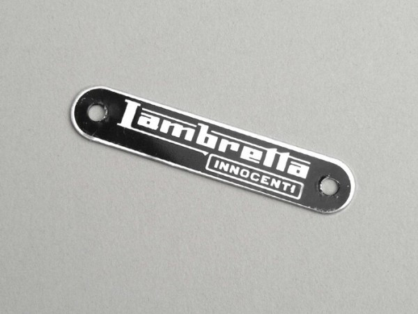 Badge Seat Lambretta  Black