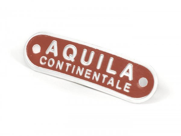 Seat Badge Vespa And Lambretta Made In Italy Aquila Continentale  Brown