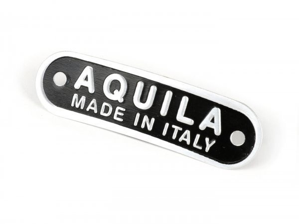 Seat Badge Vespa And Lambretta Made In Italy Aquila Made In Italy  Black