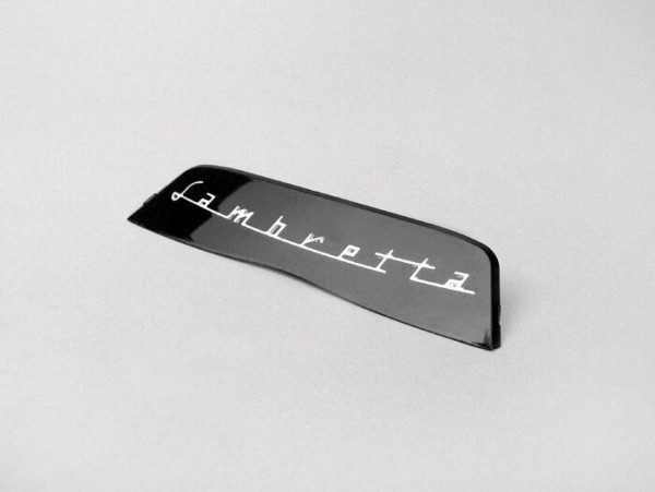 Rear Badge Lambretta Serveta Li (series 3  Scooterlinea)  Black