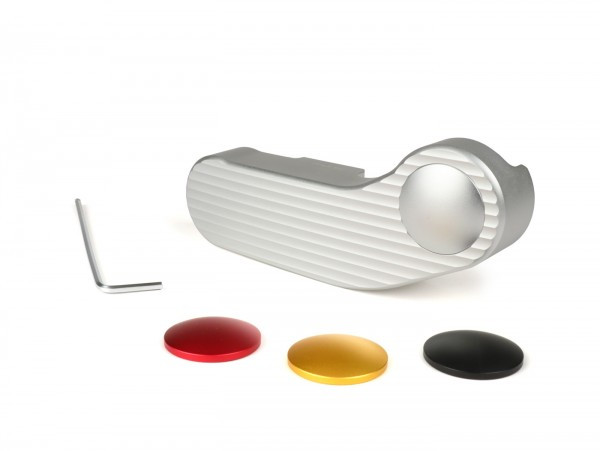 Afdekking swingarm  bikers, Gebogene Schwinge, zilvern, rood, Gold, zwart  zilvern Matt