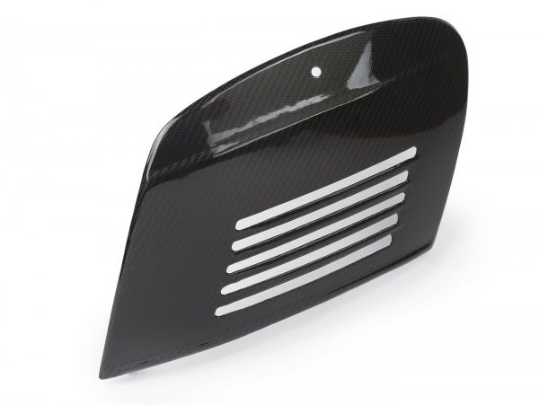 Side Panel Rhs Tomas Compositi, Real Carbon Vespa V50 (v5a1t From No. 92877), V50 S (v5sa1t From No. 15325), V90 (from No. 22234), Ss50, Ss90, Pv125, Et3  With Lever