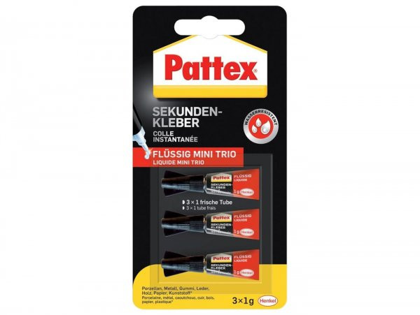 Superglue Pattex® Classic – Mini Trio (3x1g)