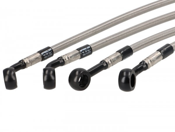 Set Of Braided Steel Brake Lines Spiegler