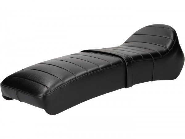 Seat BGM Pro 7ts Cutback With Clubman Script Lambretta (serie 13) Black  White Lettering