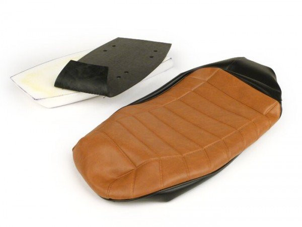 Seat Cover Lambretta Dual Lambretta J50 Special  Black Brown