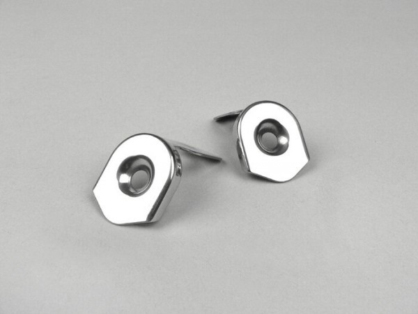 Seat Strap End Caps Universal  Stainless Steel