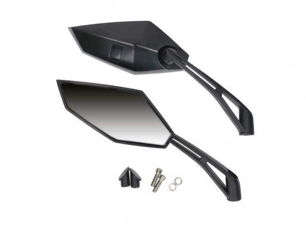 Mirror 101 Octane Set M8 Thread Black