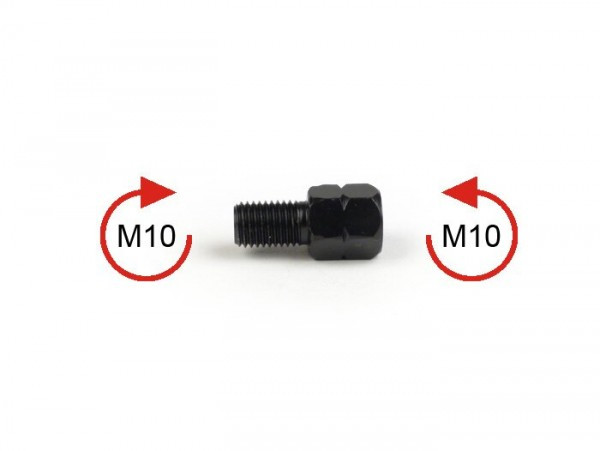 Mirror Has Lefthand Thread M10 To Be Mounted In M10 Righthand Thread