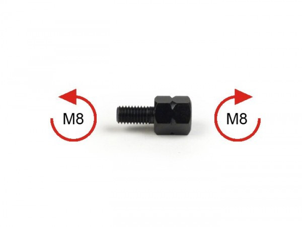 Mirror Has Righthand Thread M8 To Be Mounted In M8 Lefthand Thread