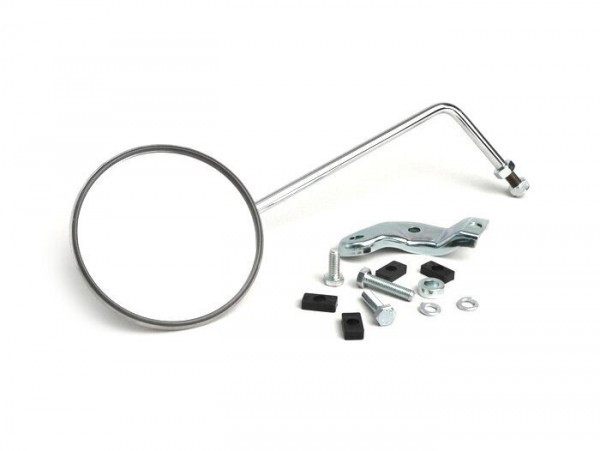 Mirror Bumm Chrome, Ø=130mm Vespa  Left Hand Side