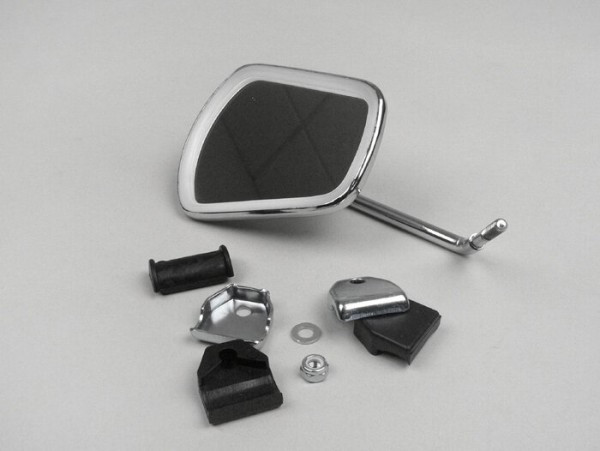 Mirror Cuppini Clip On Chrome Universal  Trapezförmig