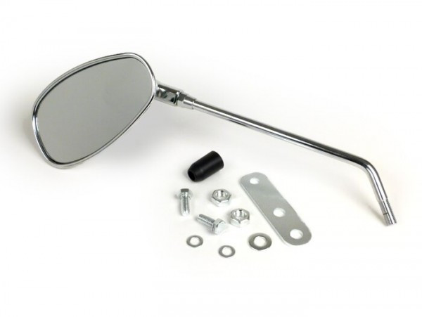 Spiegel Far Oval, Met Lenkerhouder  Chroom (vespa (piaggio))