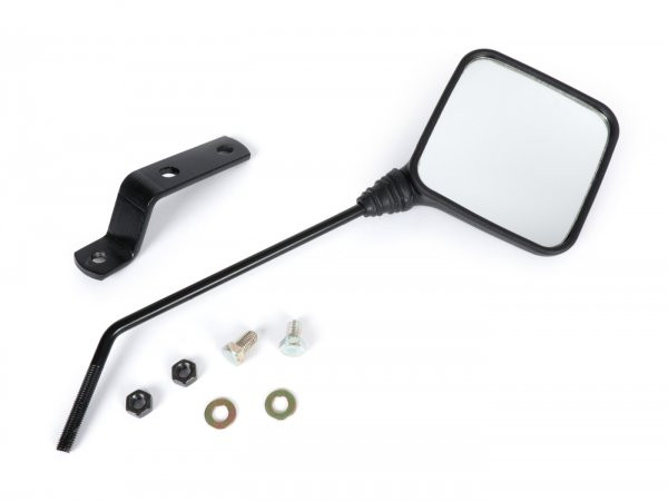 Mirror Oem Quality Square 10x10cm, With Thread  Black