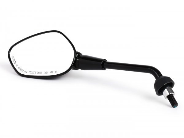 Mirror, Shiny Black, Lhs Piaggio
