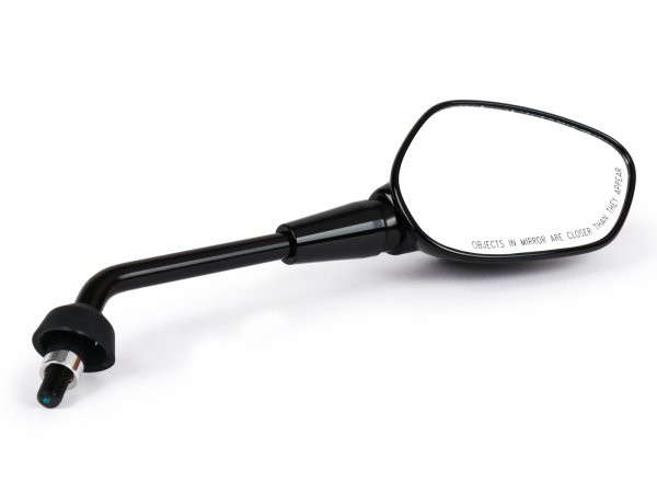 Mirror, Shiny Black, Rhs Piaggio