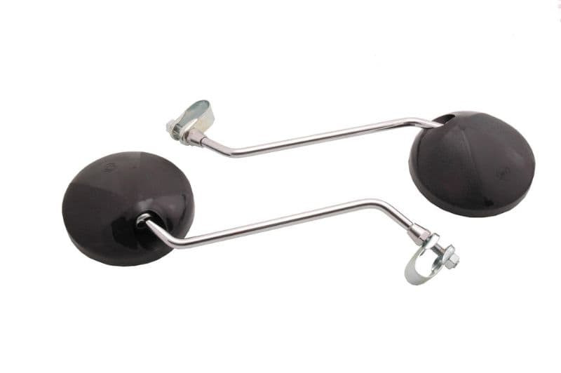 Spiegels 8 Mm Klem Rond Zwart ( 1E Kw.)