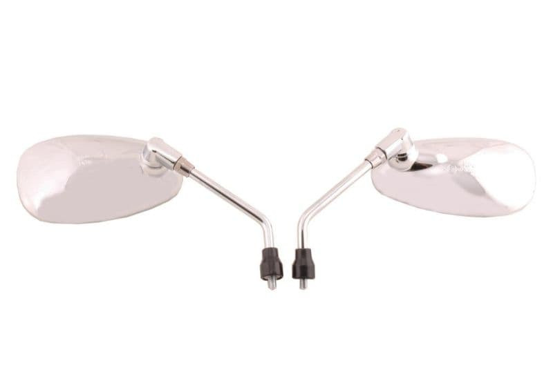 Spiegelset M10 Chroom Ovaal