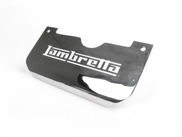 Splash Plate Center Stand Lambretta With Logo  Stainless Steel