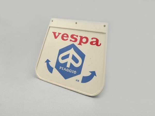 Rear Mudflap Oem Quality Blue Piaggio Emblem