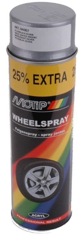 Spuitlak Motip Wiel Zilver (500Ml)