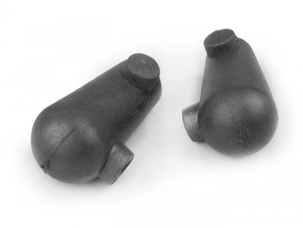 Stand Feed Rubber Piaggio Ø= 20mm  Black