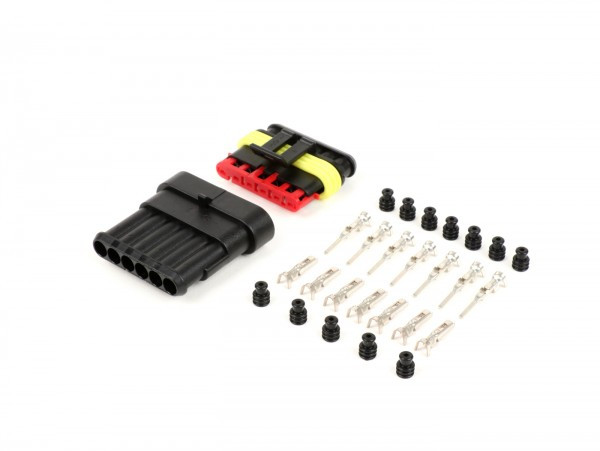 Plug Set For Wiring Harness BGM Protype Series 060 Am Specialseal, 0.851.25mm², Waterproof  6 Contact Plugs