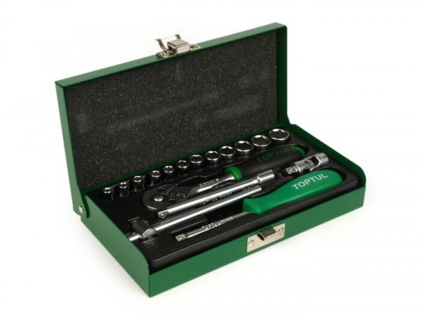 Ratchet Set Toptul 1/4" 4mm13mm  17 Pcs