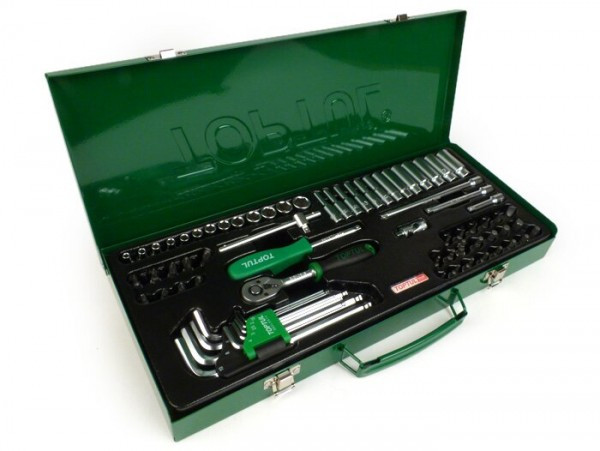 Ratchet Set Toptul 1/4" 4mm14mm + Bits  72 Pcs