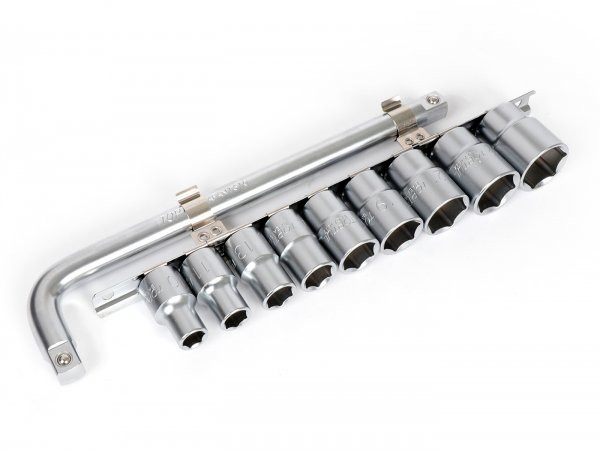 Socket Spanner Set Toptul 1/2" 10mm24mm  10 Pcs
