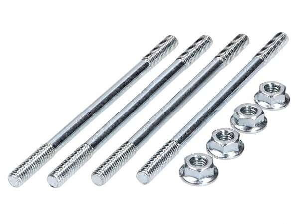 Cylinder Bolt Set Incl. Nuts 101 Octane M6x107mm  4 Pieces Each
