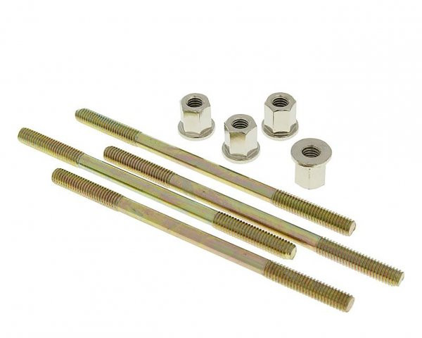 Cylinder Bolt Set Naraku Incl. Nuts M6 Thread 110mm Overall Length  4 Pcs Each