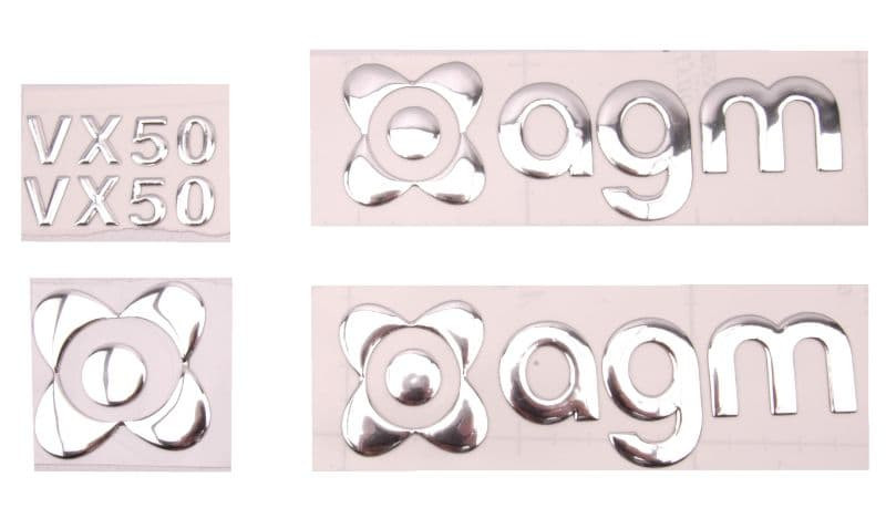Stickerset Logo Oem | Agm Vx50 Chroom