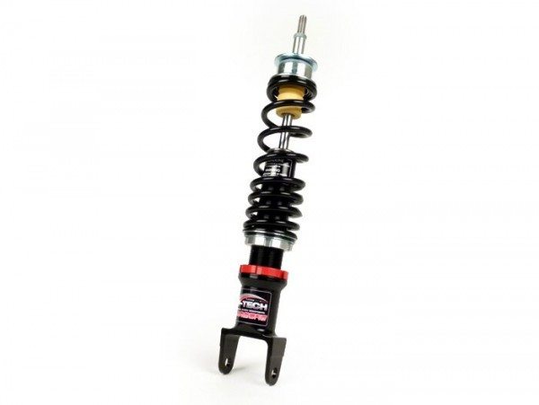 Schokbreker achter carbone Hitech, 330mm Vespa Pk Sxl  zwarte 