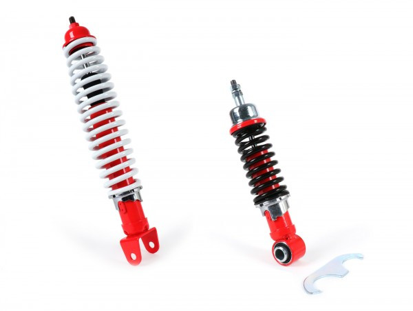 Shock Absorber Set Vespa Adjustable  Red