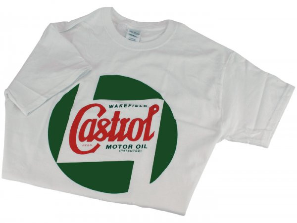 Tshirt Castrol, Classic White  Xs