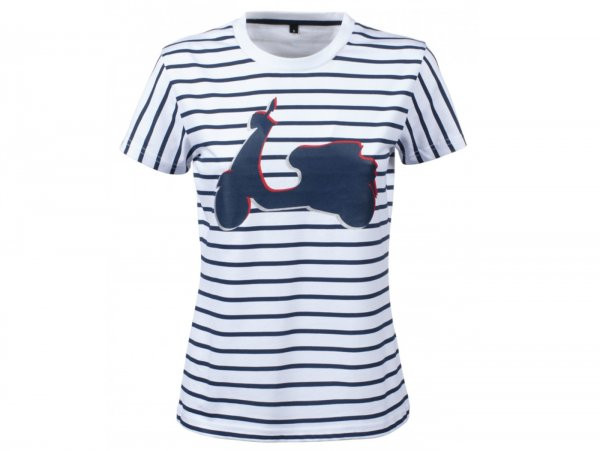 Tshirt Vespa Woman "graphic Shape"  Grey  Xxxl