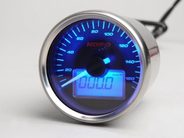 Tacho -KOSO GP analoog- universeel (Ø=55mm)
