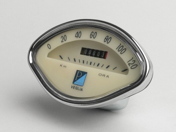 Tacho Piaggio Muschelform   (vespa (augsburg), Vespa (piaggio))