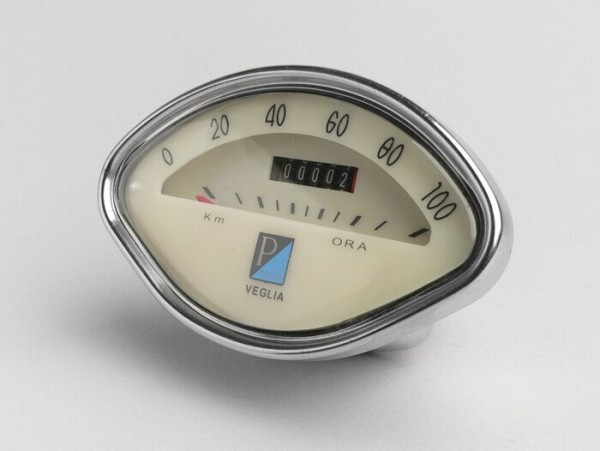 Tacho Piaggio Muschelform   (vespa (motovespa), Vespa (piaggio))