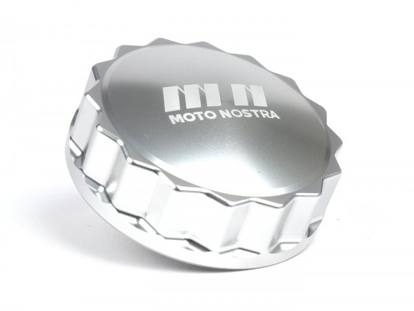 Fuel Tank Cap Moto Nostra, Cnc, Silver