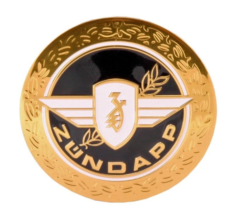 Tankembleem Zundapp Rond Arrow Zwart