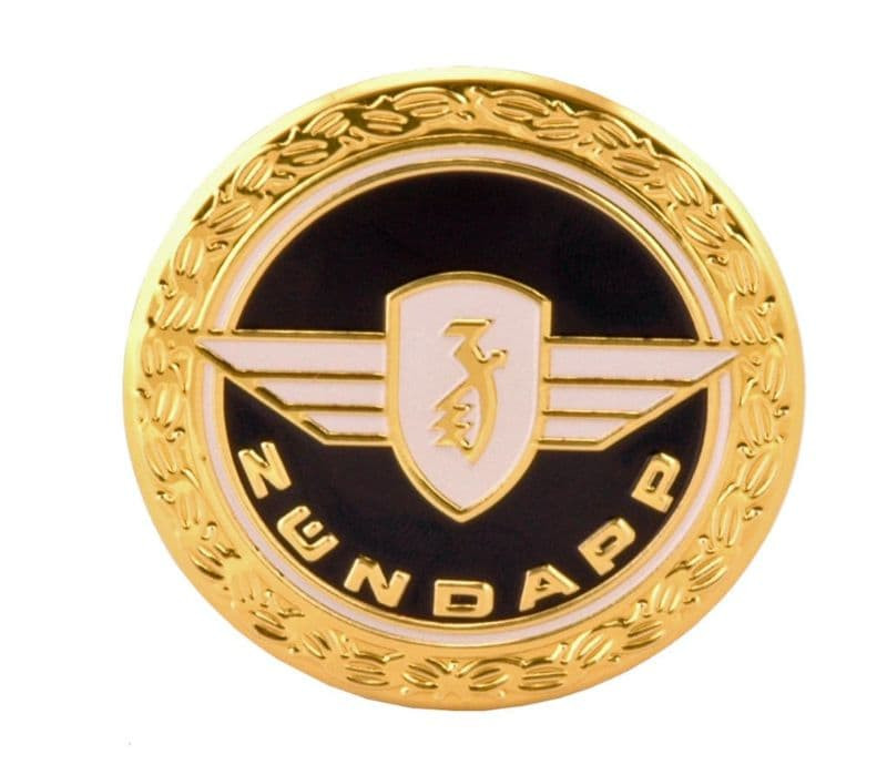 Tankembleem Zundapp Rond Zwart