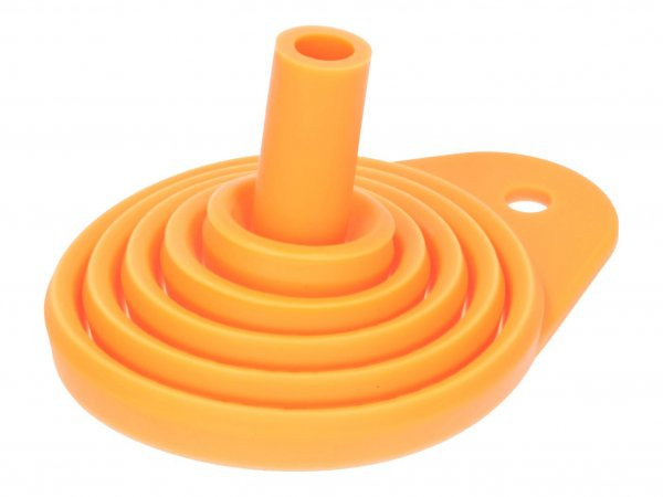 Silicone Funnel, Foldable, Orange 101 Octane